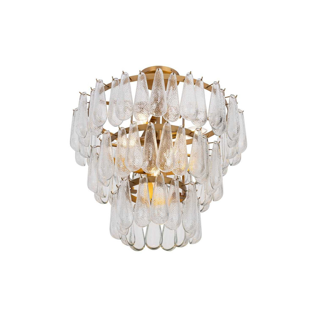 Vionne Five Light Semi-Flush Mount in Legacy Brass Minka-Lavery