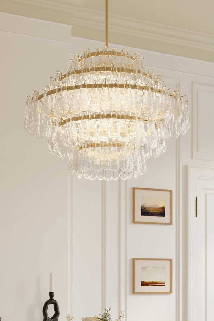 Vionne Eight Light Pendant in Legacy Brass Minka-Lavery