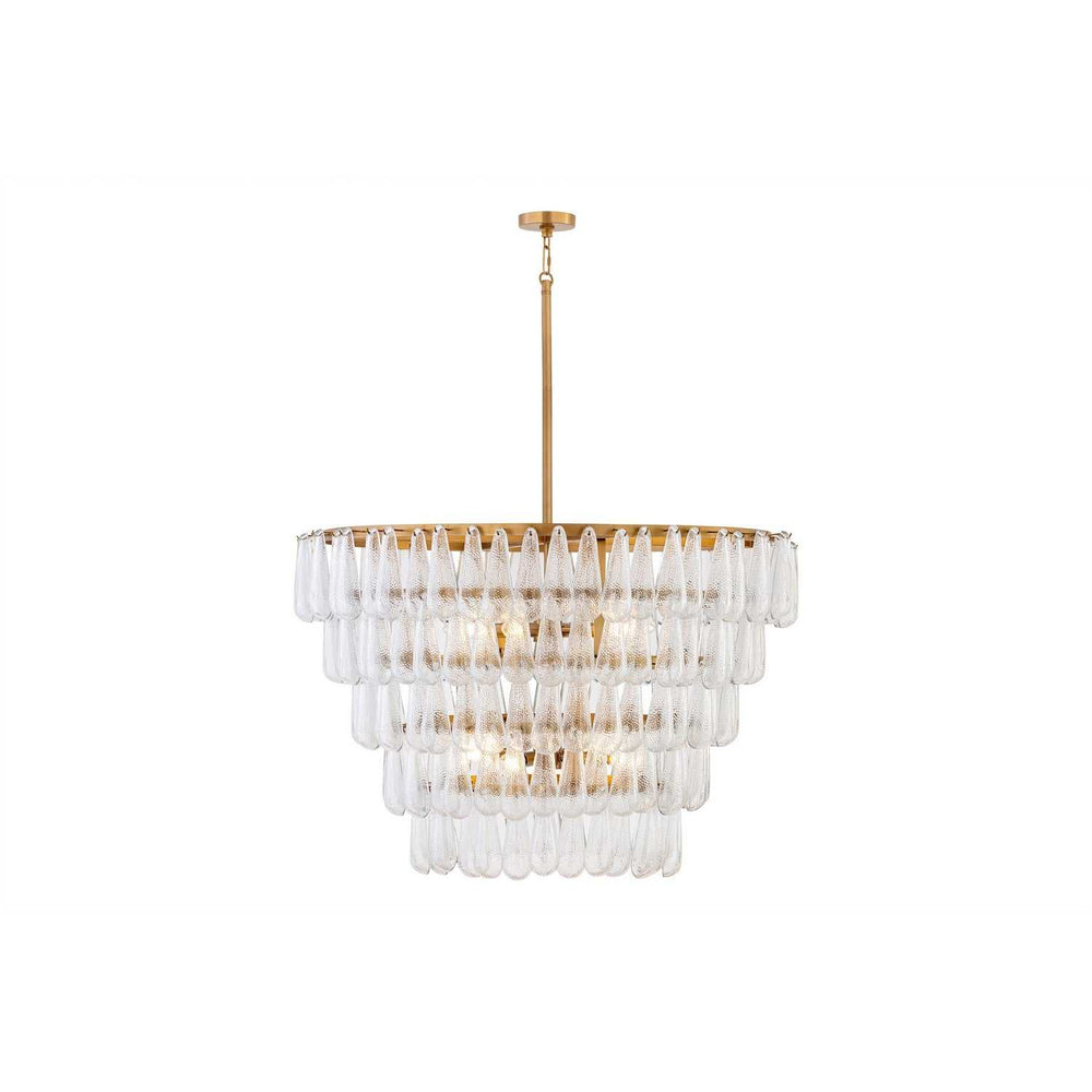 Vionne Eight Light Pendant in Legacy Brass Minka-Lavery