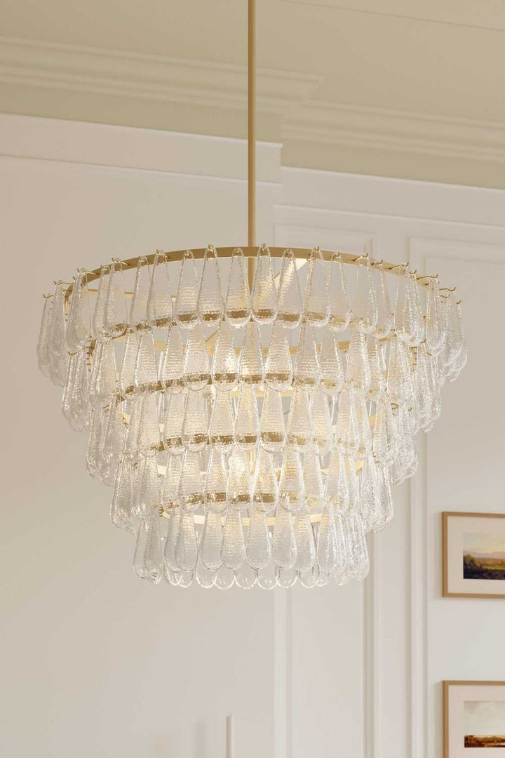 Vionne Eight Light Pendant in Legacy Brass Minka-Lavery
