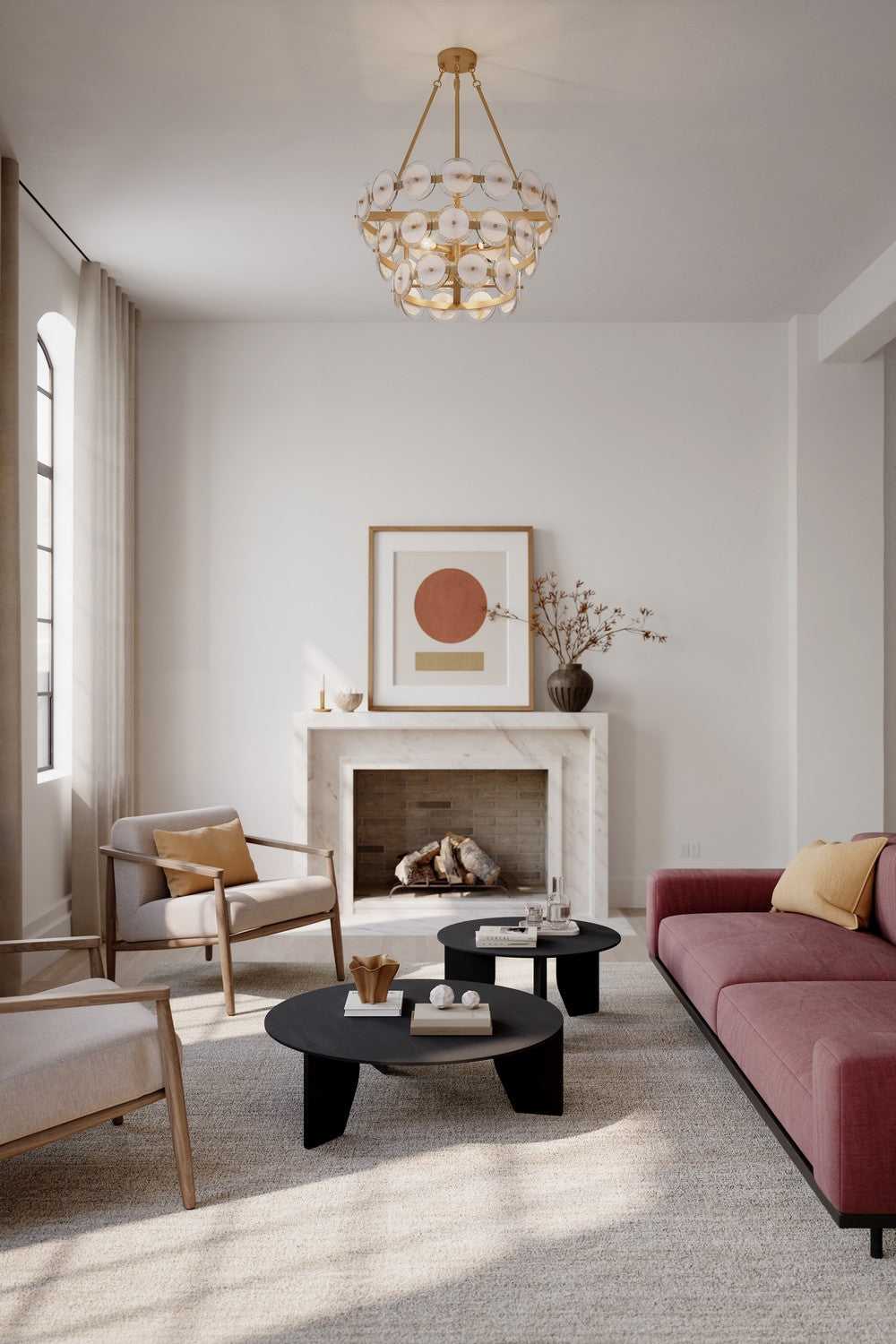 Kintrel Four Light Pendant in Legacy Brass Minka-Lavery