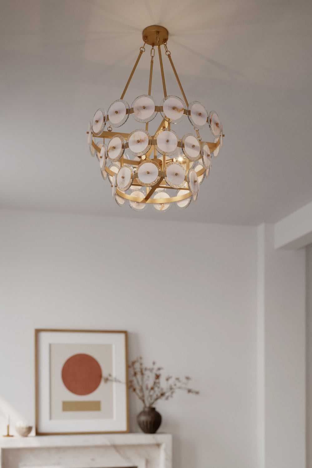 Kintrel Four Light Pendant in Legacy Brass Minka-Lavery