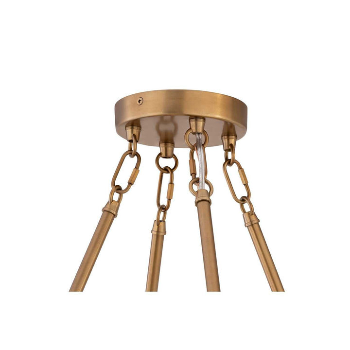 Kintrel Four Light Pendant in Legacy Brass Minka-Lavery