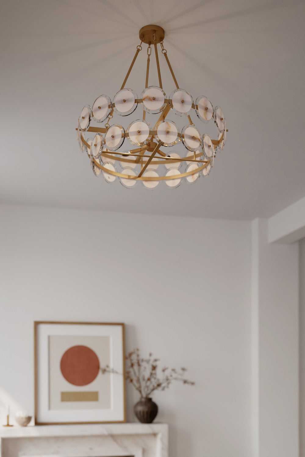 Kintrel Four Light Pendant in Legacy Brass Minka-Lavery