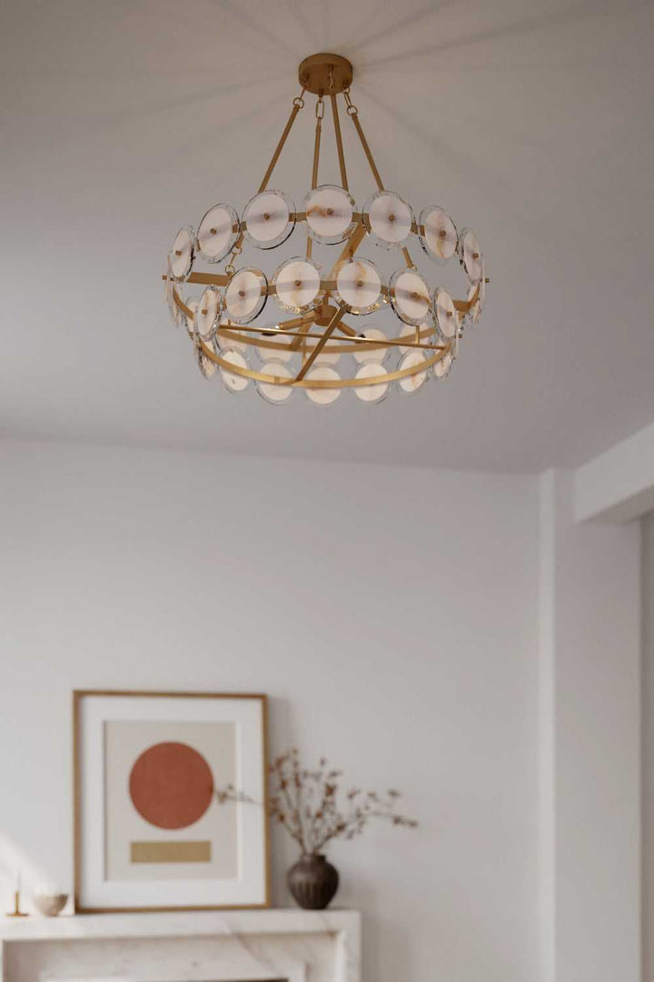 Kintrel Four Light Pendant in Legacy Brass Minka-Lavery