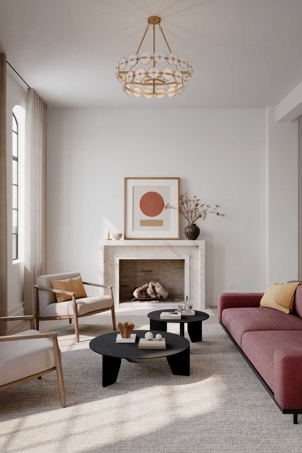 Kintrel Four Light Pendant in Legacy Brass Minka-Lavery