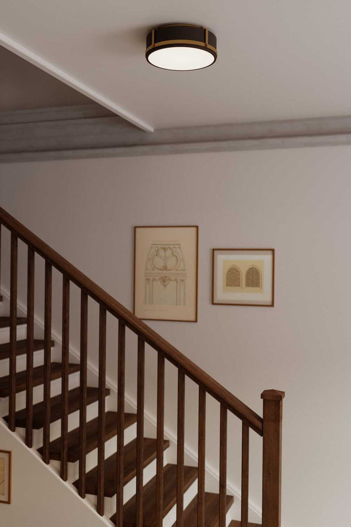 Lynca LED Flush Mount in Legacy Brass Minka-Lavery