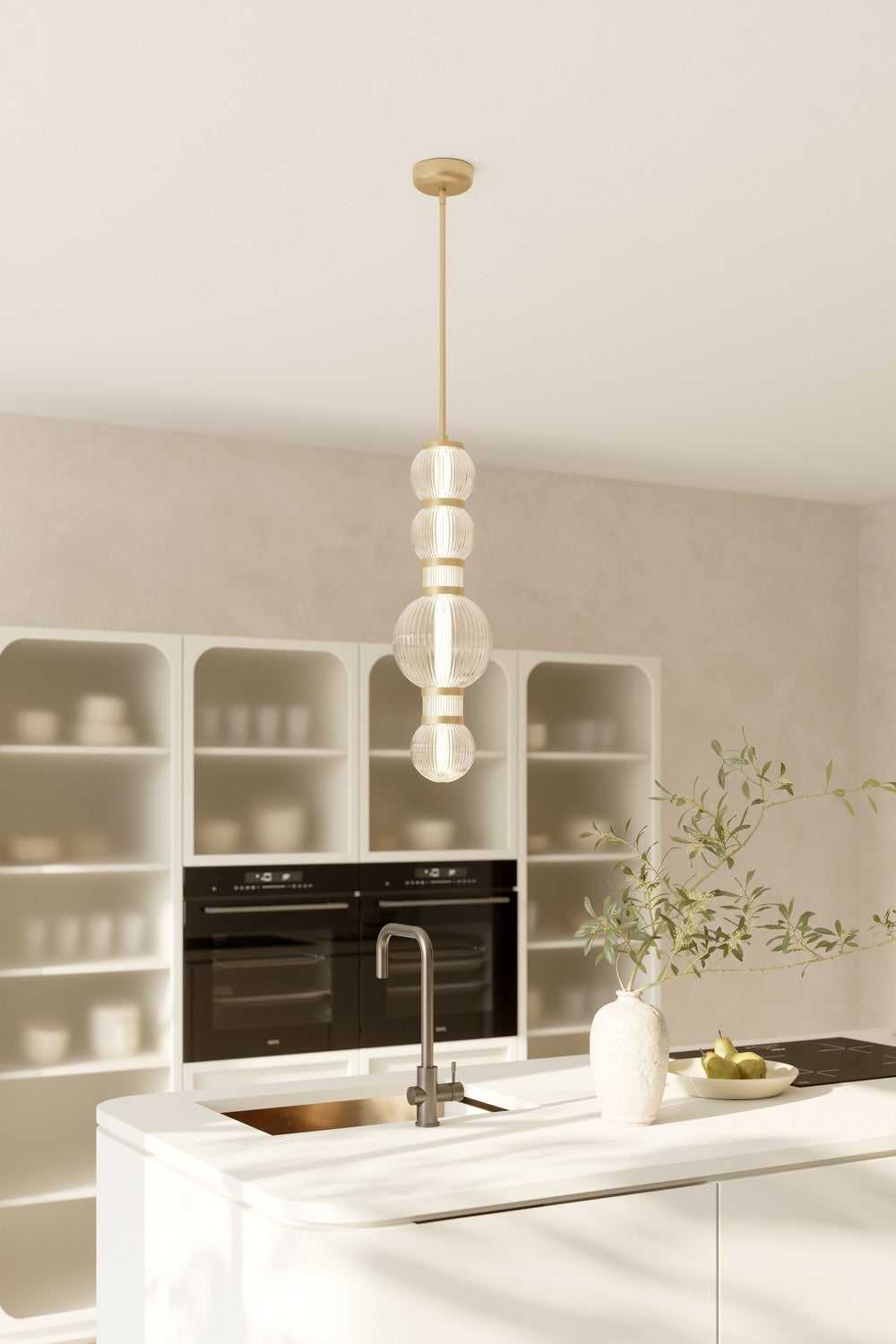 Cordel LED Mini Pendant in Legacy Brass Minka-Lavery