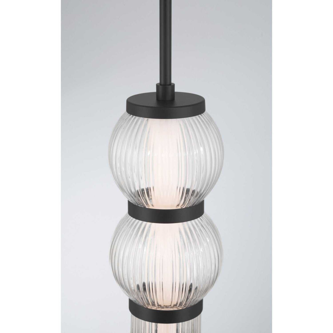 Cordel LED Mini Pendant in Dark Matte Black Minka-Lavery