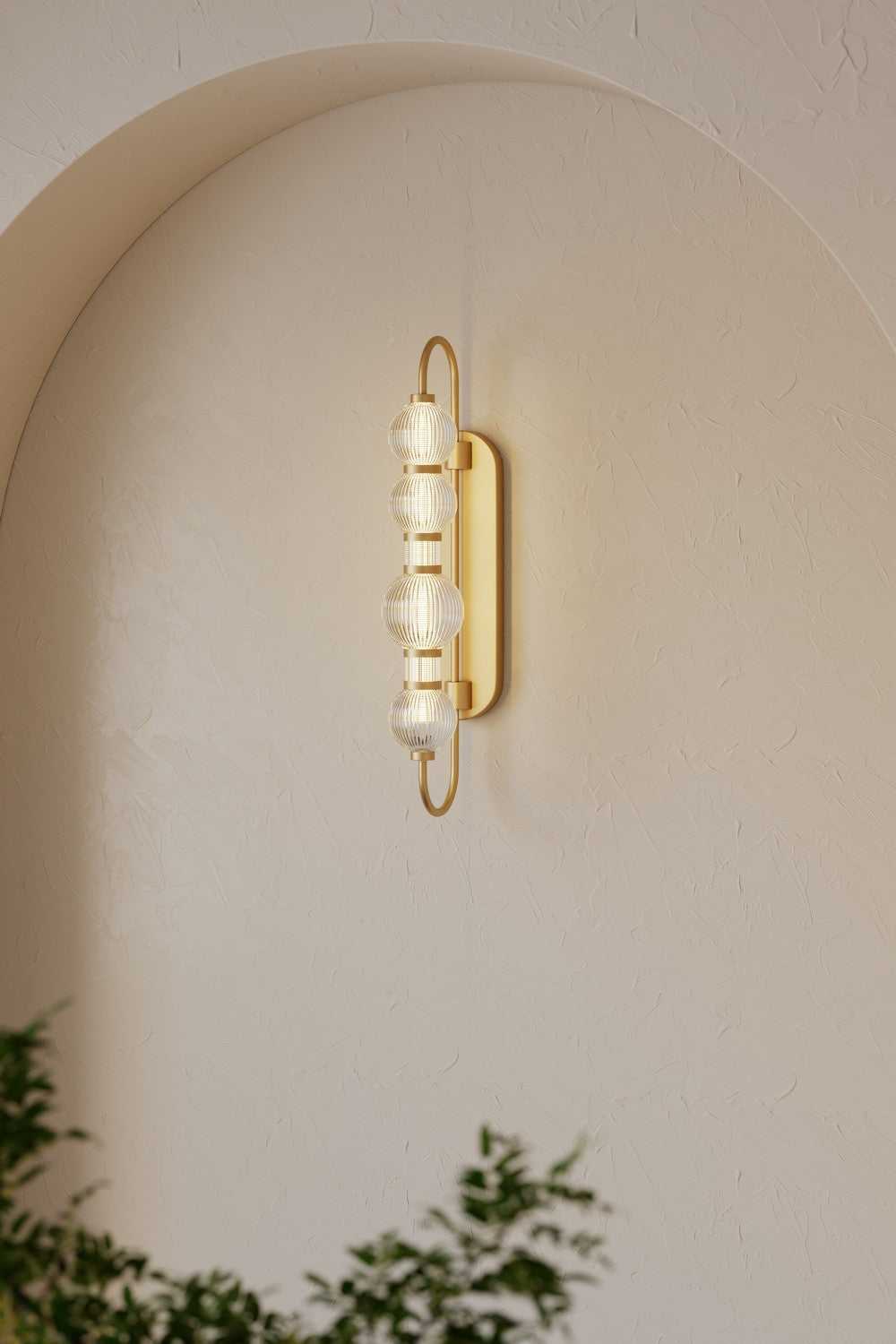 Cordel LED Wall Sconce in Legacy Brass Minka-Lavery