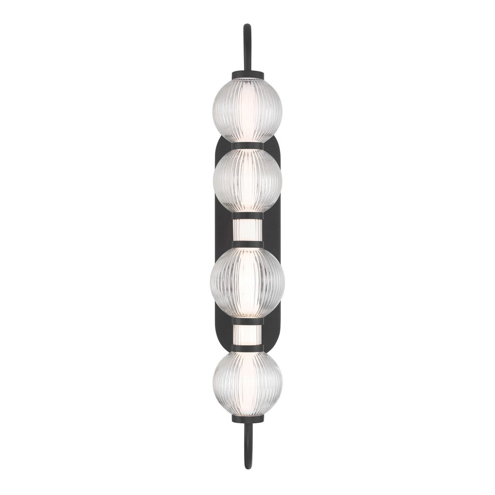 Cordel LED Wall Sconce in Dark Matte Black Minka-Lavery
