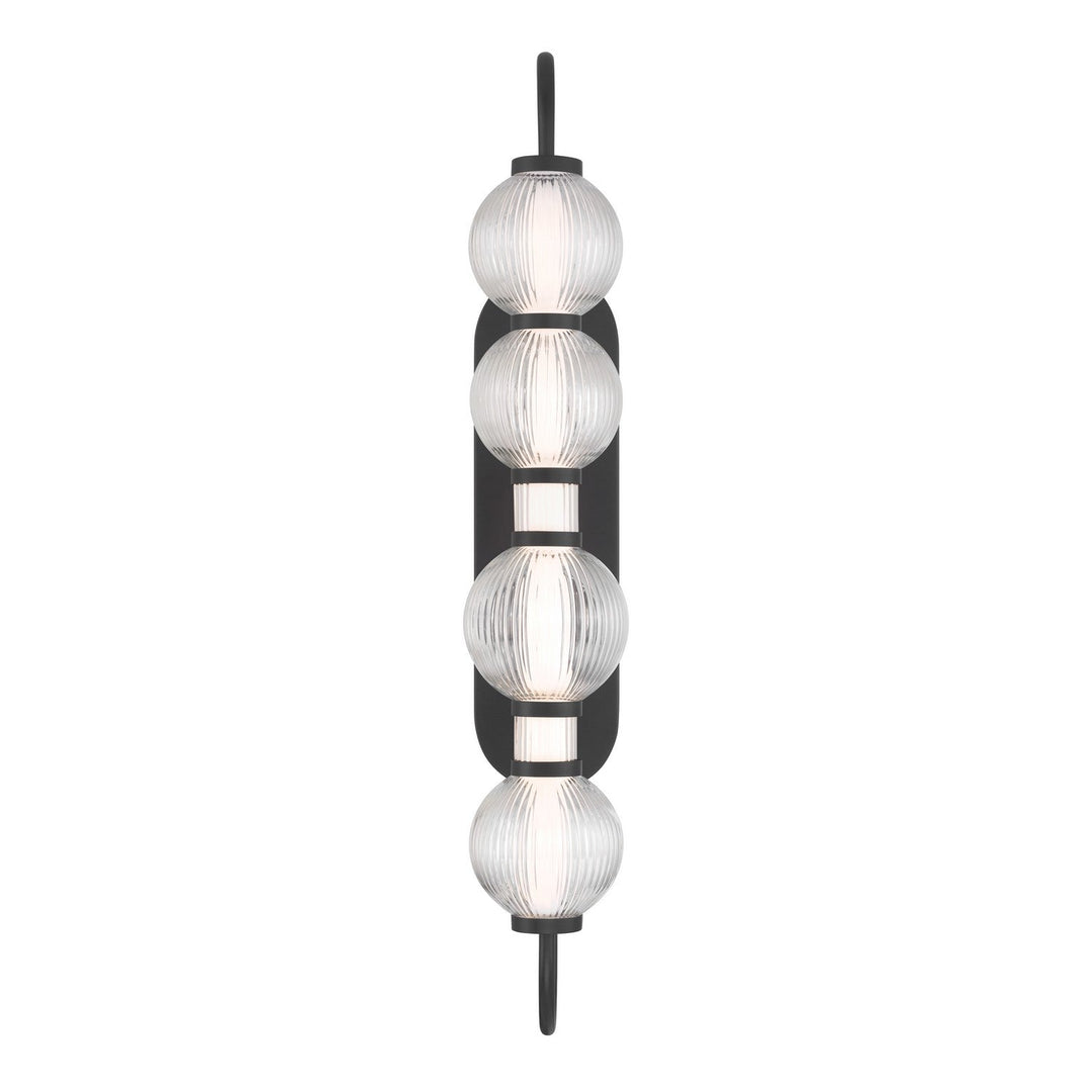 Cordel LED Wall Sconce in Dark Matte Black Minka-Lavery