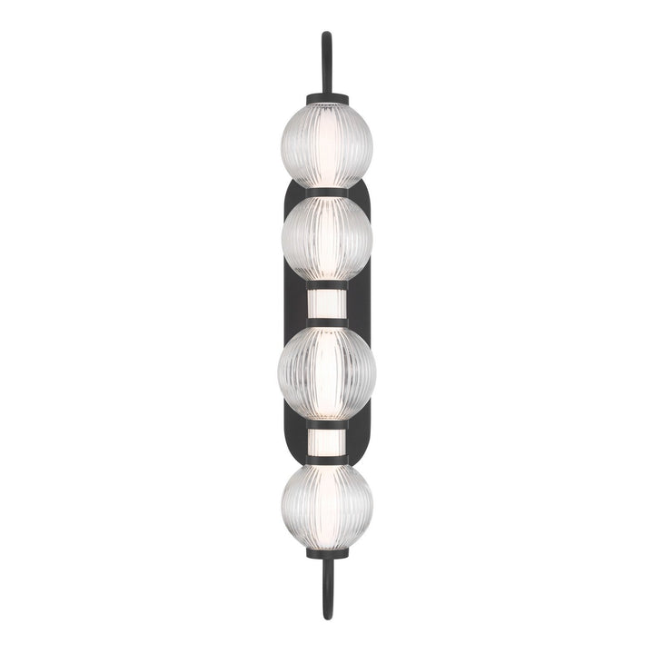 Cordel LED Wall Sconce in Dark Matte Black Minka-Lavery