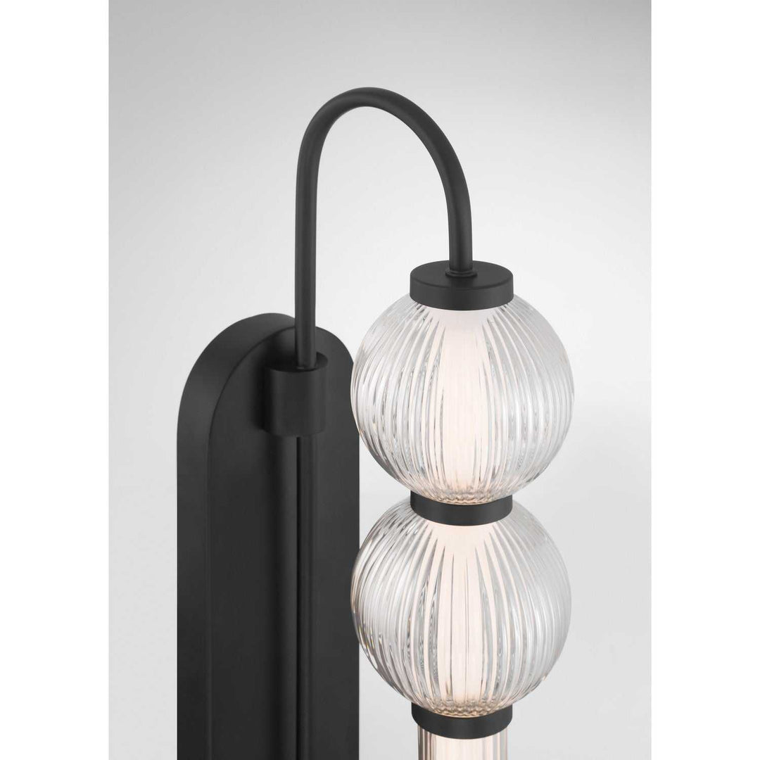 Cordel LED Wall Sconce in Dark Matte Black Minka-Lavery