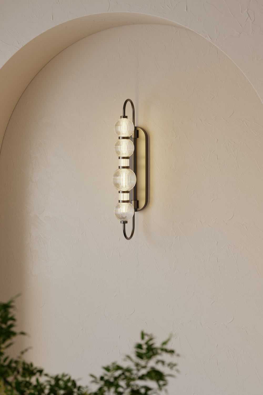 Cordel LED Wall Sconce in Dark Matte Black Minka-Lavery