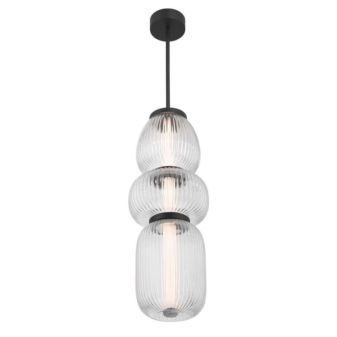 Cordel LED Mini Pendant in Dark Matte Black Minka-Lavery