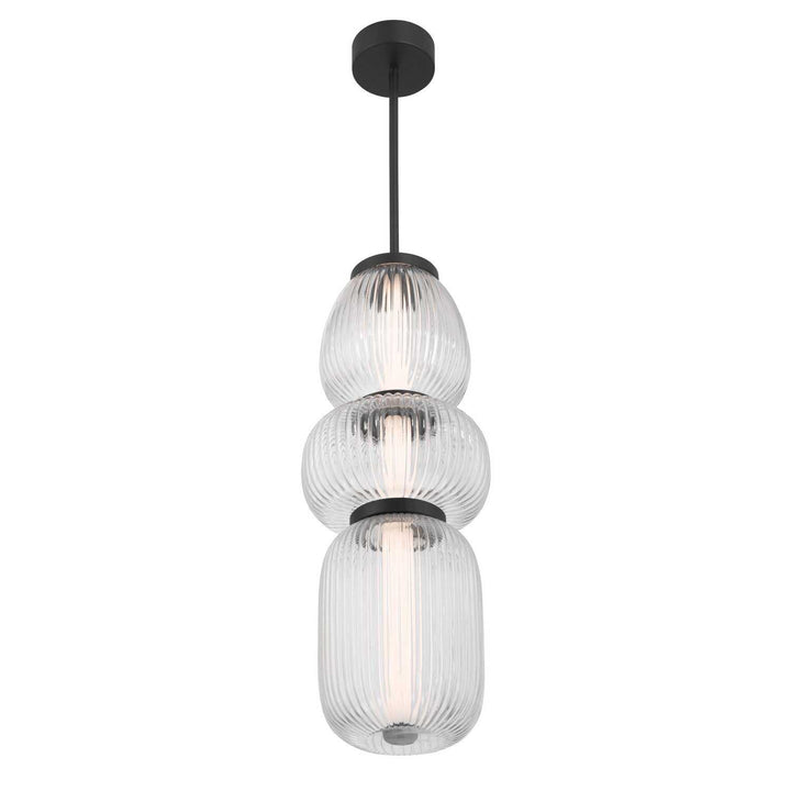 Cordel LED Mini Pendant in Dark Matte Black Minka-Lavery