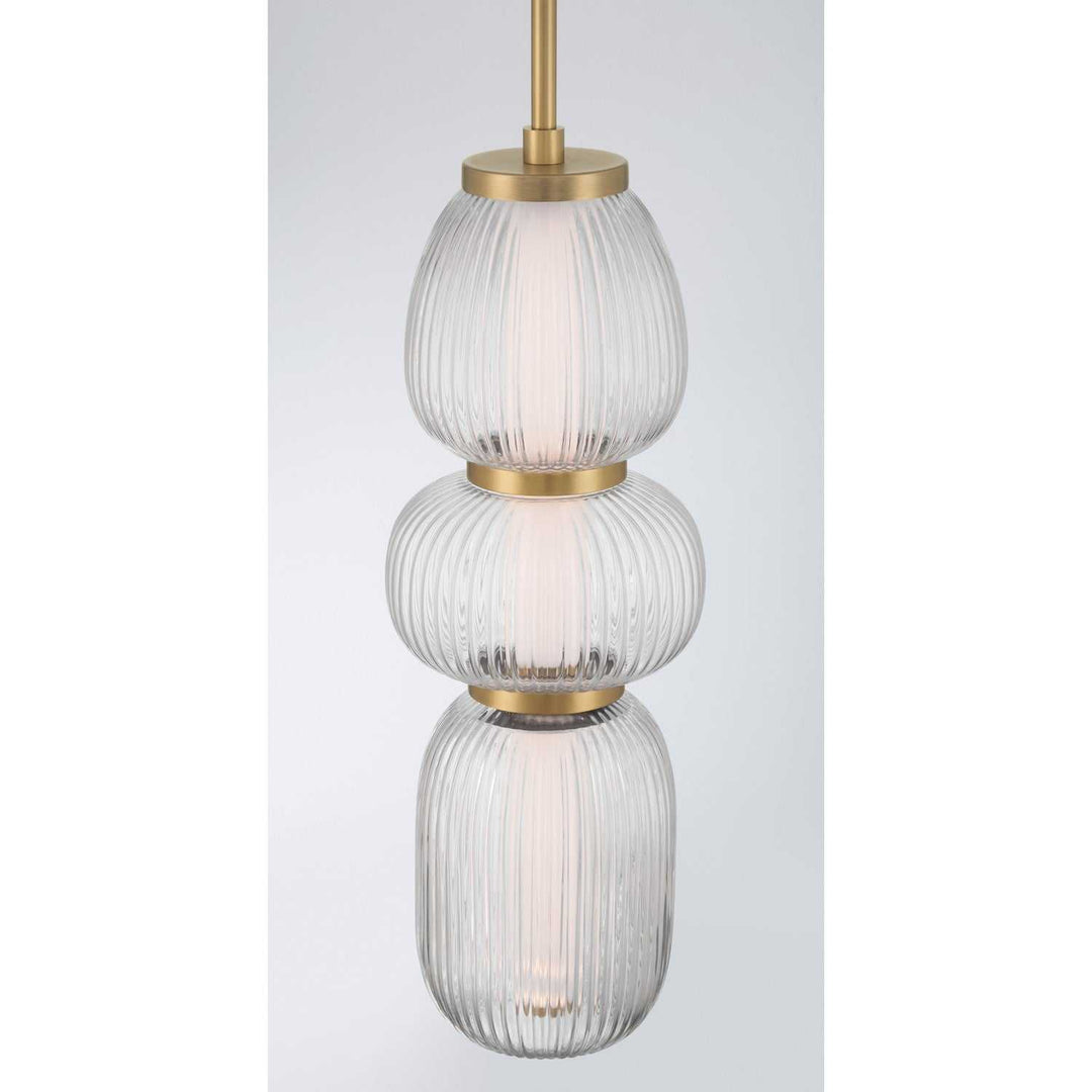 Cordel LED Mini Pendant in Legacy Brass Minka-Lavery
