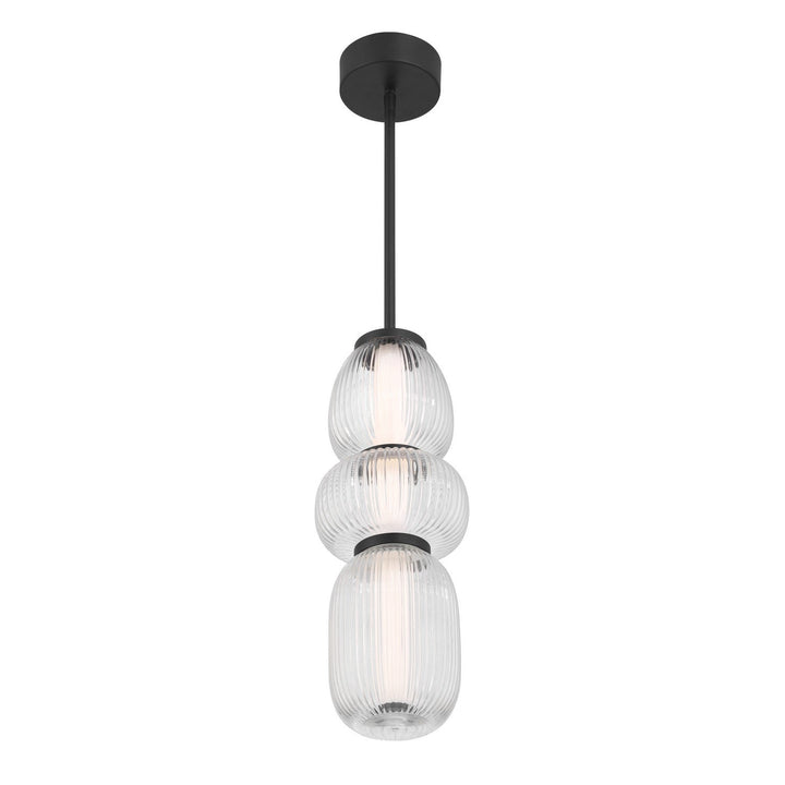 Cordel LED Mini Pendant in Dark Matte Black Minka-Lavery