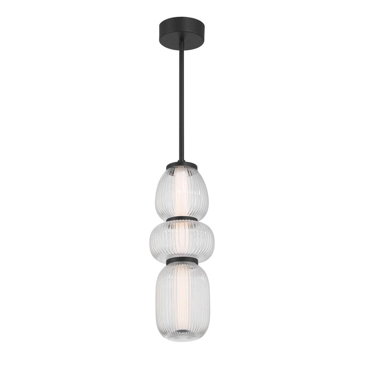 Cordel LED Mini Pendant in Dark Matte Black Minka-Lavery