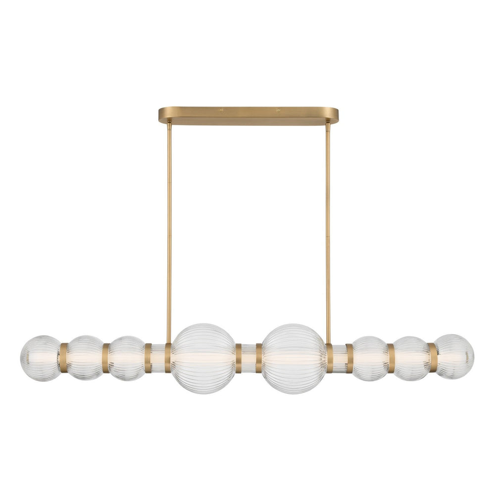 Cordel LED Linear Chandelier in Legacy Brass Minka-Lavery