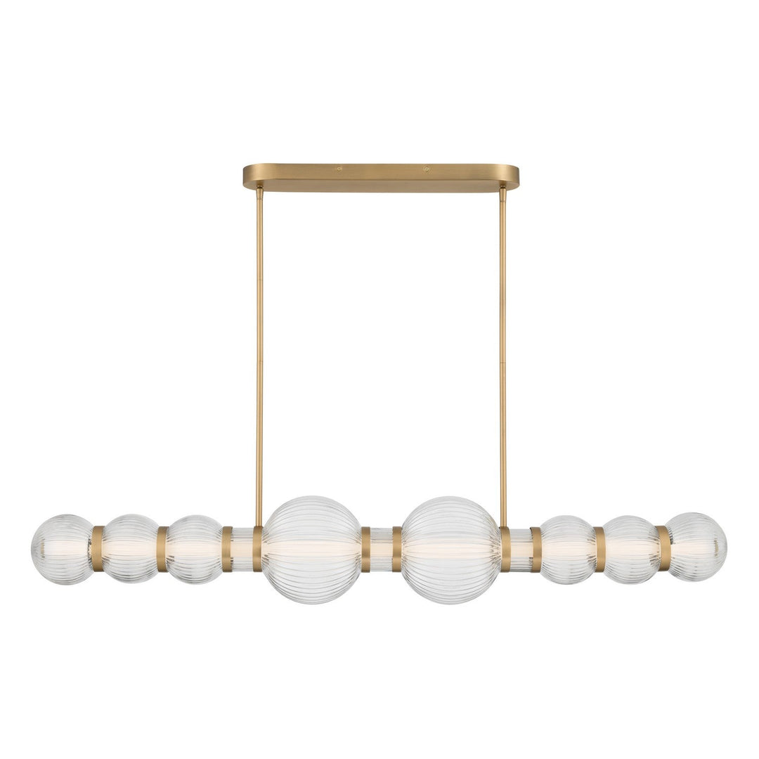 Cordel LED Linear Chandelier in Legacy Brass Minka-Lavery