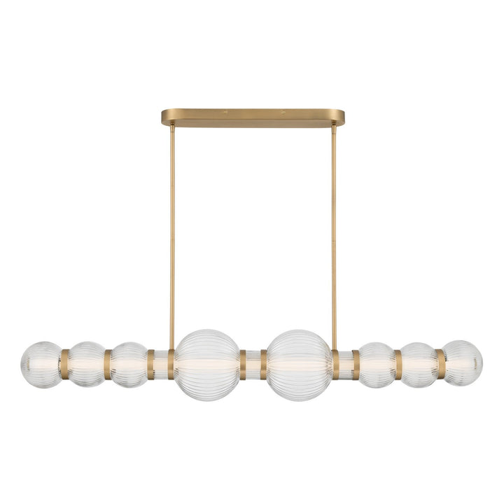 Cordel LED Linear Chandelier in Legacy Brass Minka-Lavery