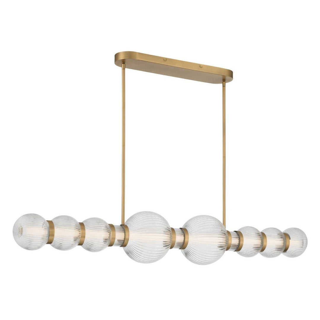 Cordel LED Linear Chandelier in Legacy Brass Minka-Lavery