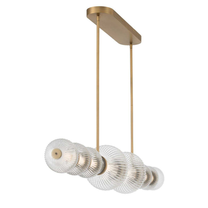 Cordel LED Linear Chandelier in Legacy Brass Minka-Lavery