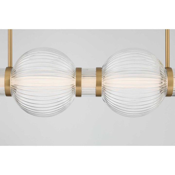 Cordel LED Linear Chandelier in Legacy Brass Minka-Lavery