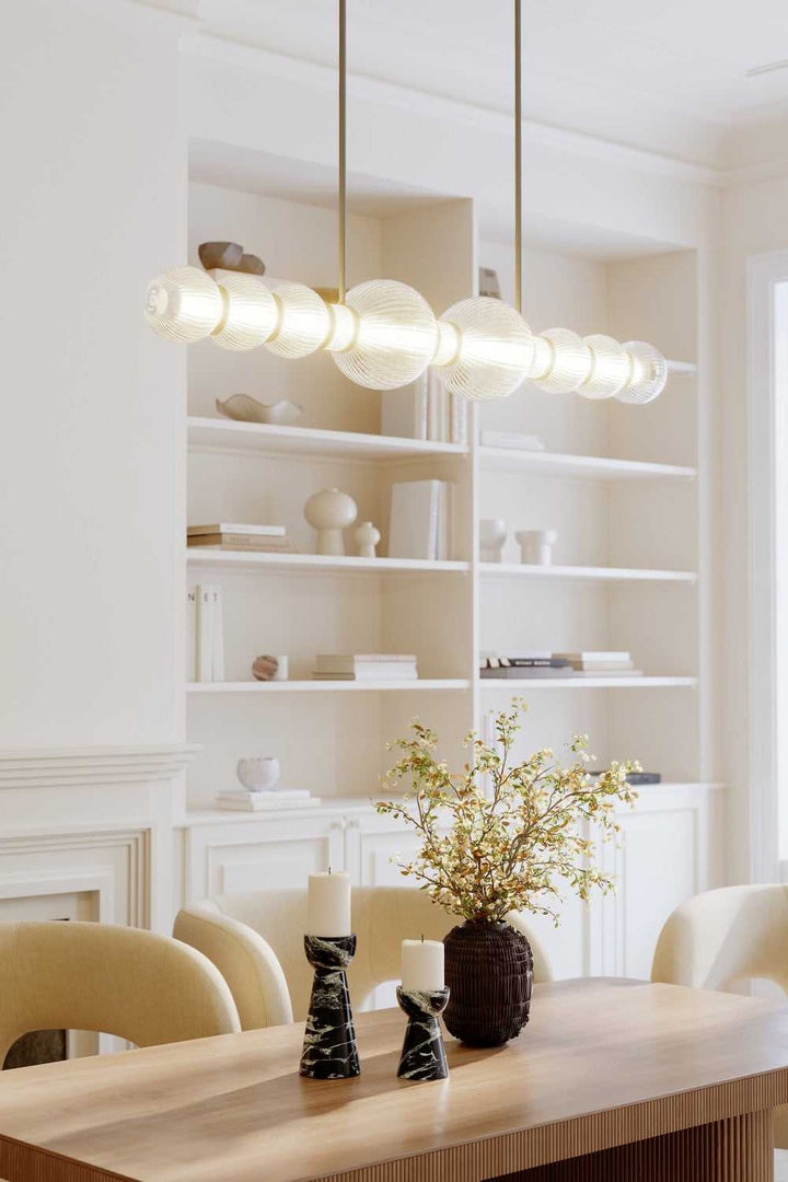 Cordel LED Linear Chandelier in Legacy Brass Minka-Lavery