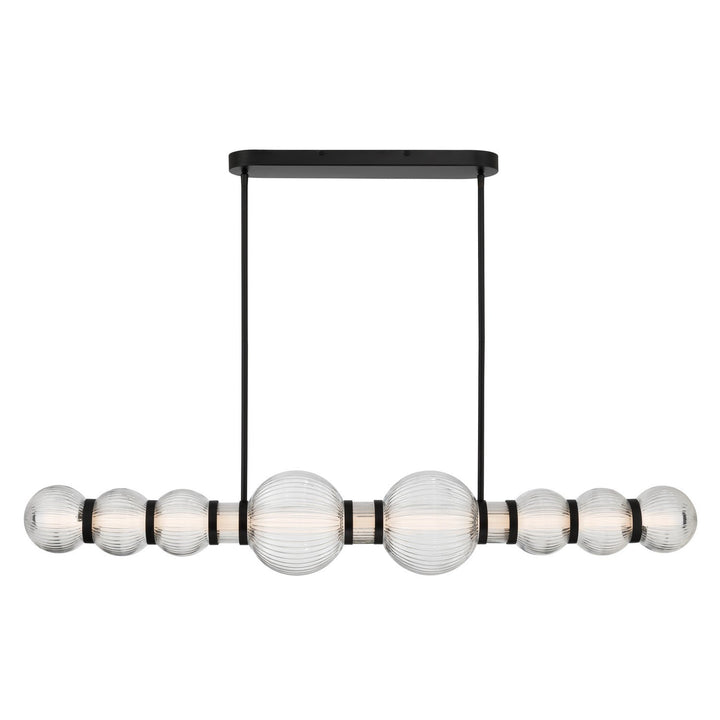 Cordel LED Linear Chandelier in Dark Matte Black Minka-Lavery