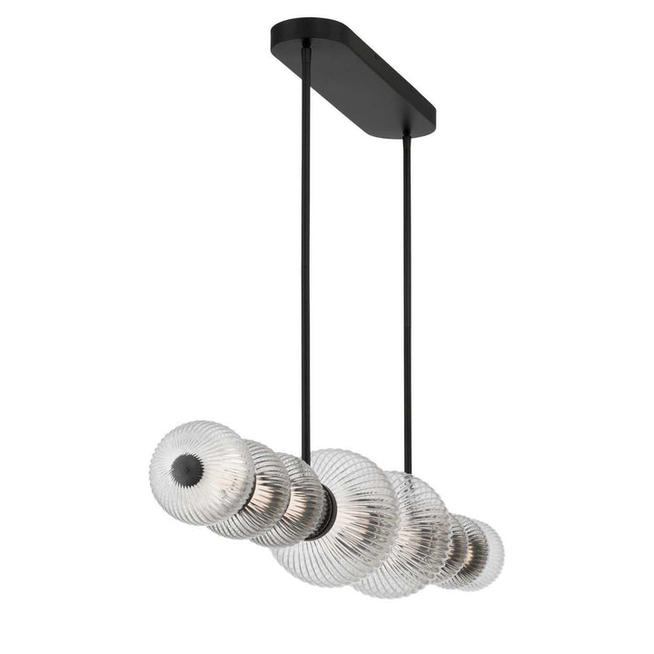 Cordel LED Linear Chandelier in Dark Matte Black Minka-Lavery