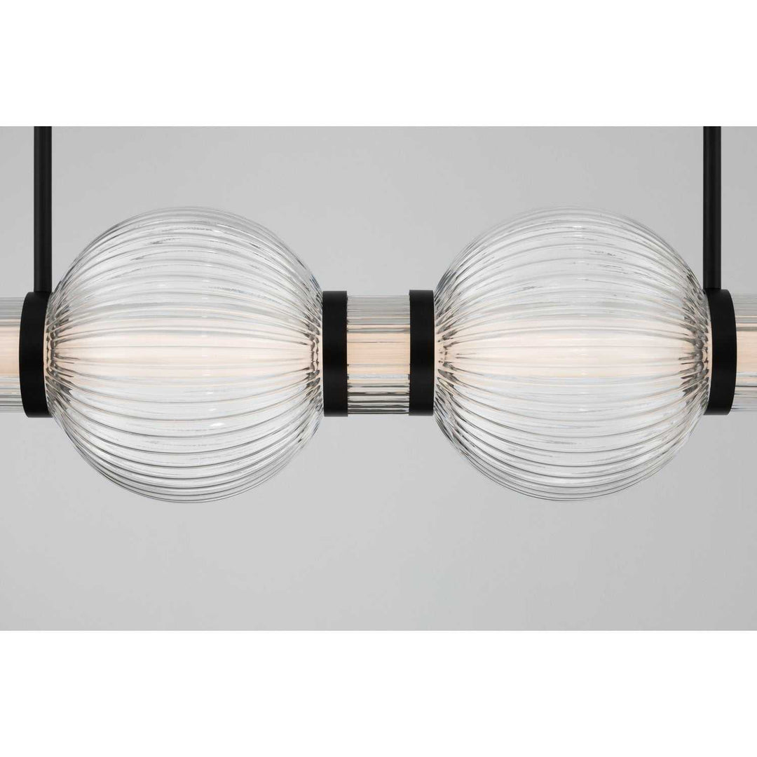 Cordel LED Linear Chandelier in Dark Matte Black Minka-Lavery