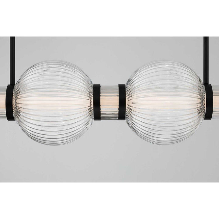 Cordel LED Linear Chandelier in Dark Matte Black Minka-Lavery