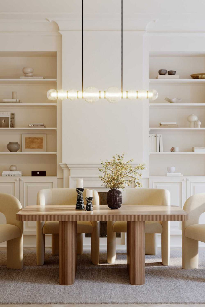 Cordel LED Linear Chandelier in Dark Matte Black Minka-Lavery