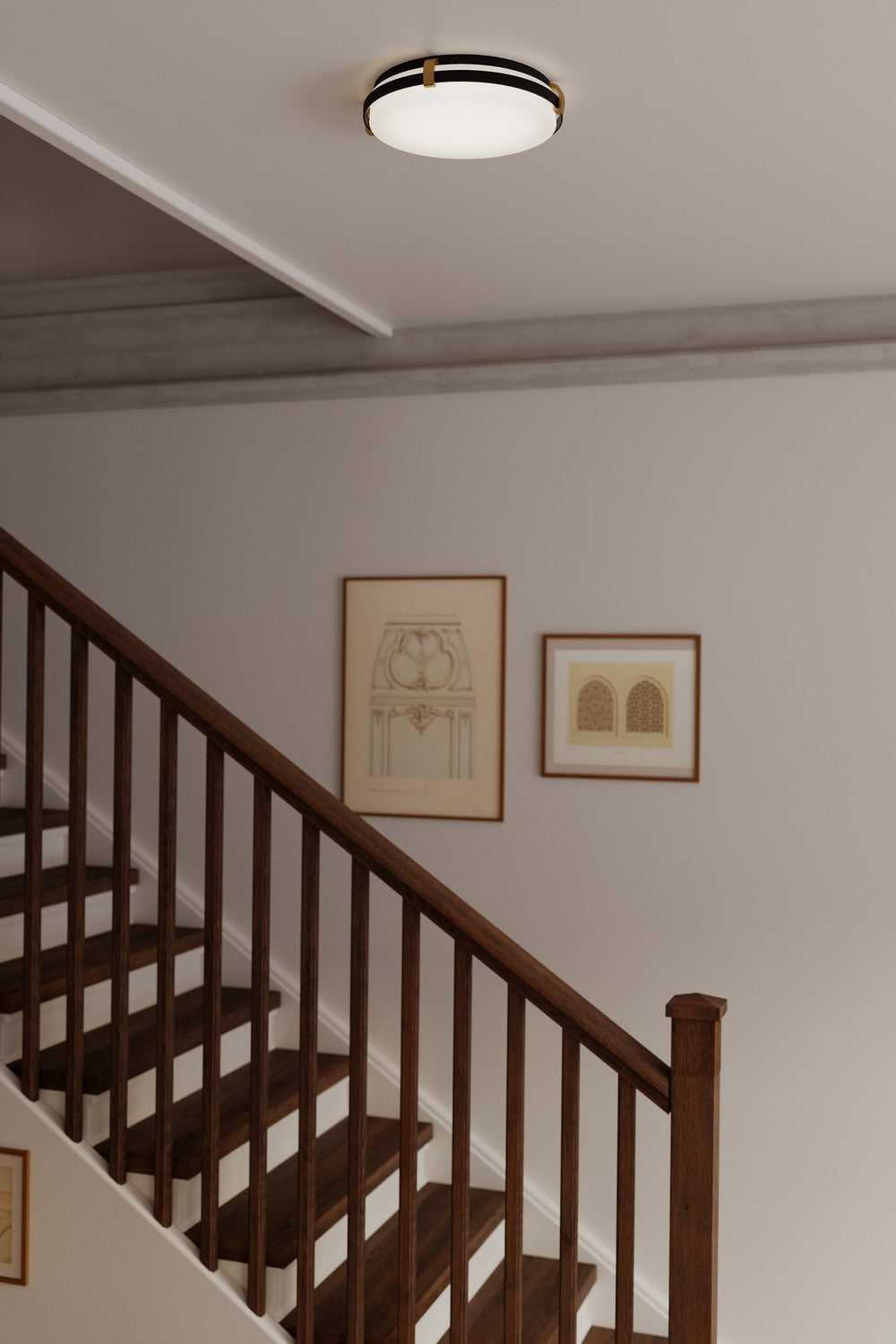 Arclume LED Flush Mount in Dark Matte Black Minka-Lavery