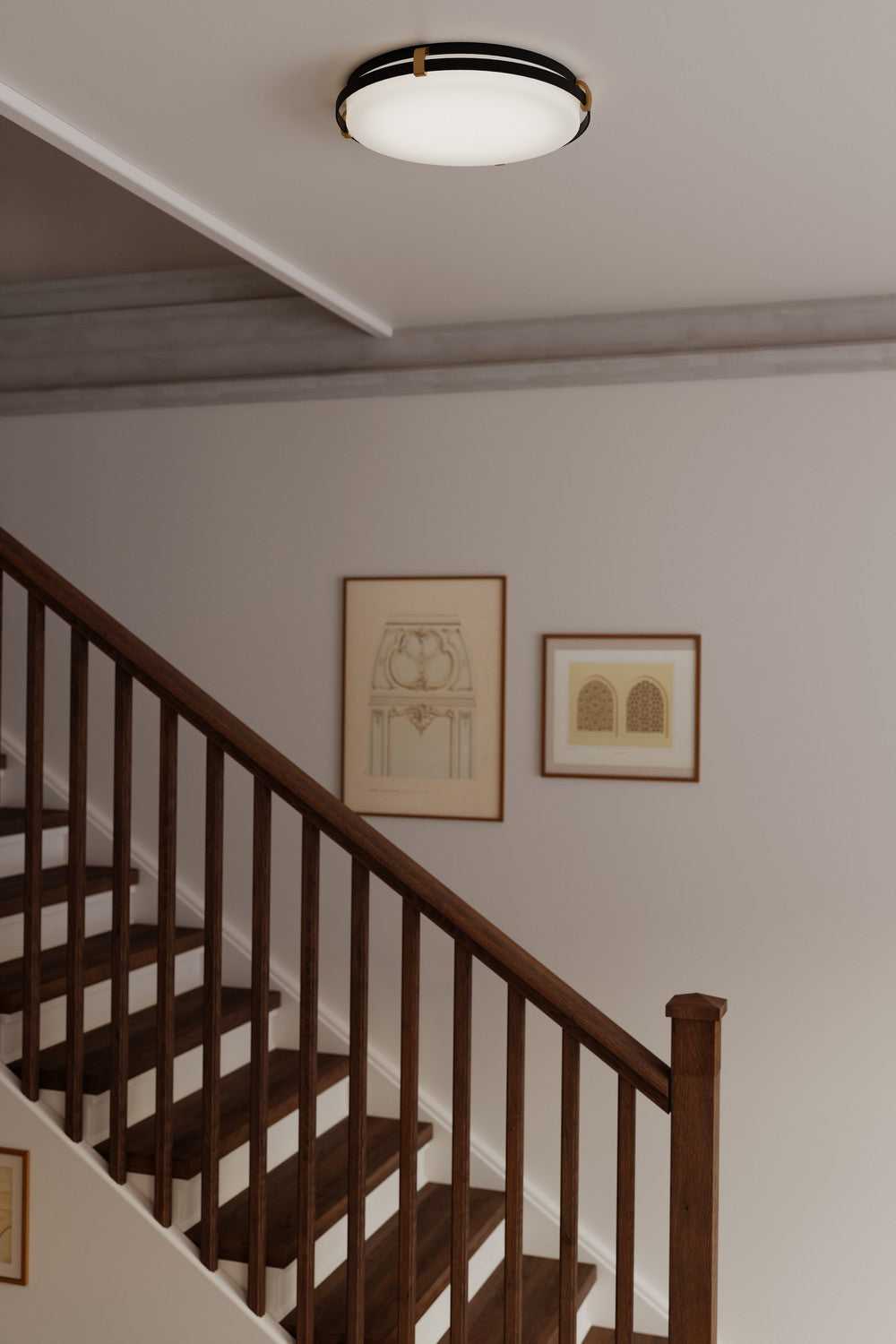 Arclume LED Flush Mount in Dark Matte Black Minka-Lavery
