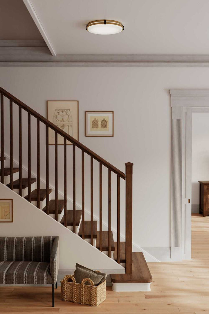 Arclume LED Flush Mount in Legacy Brass Minka-Lavery