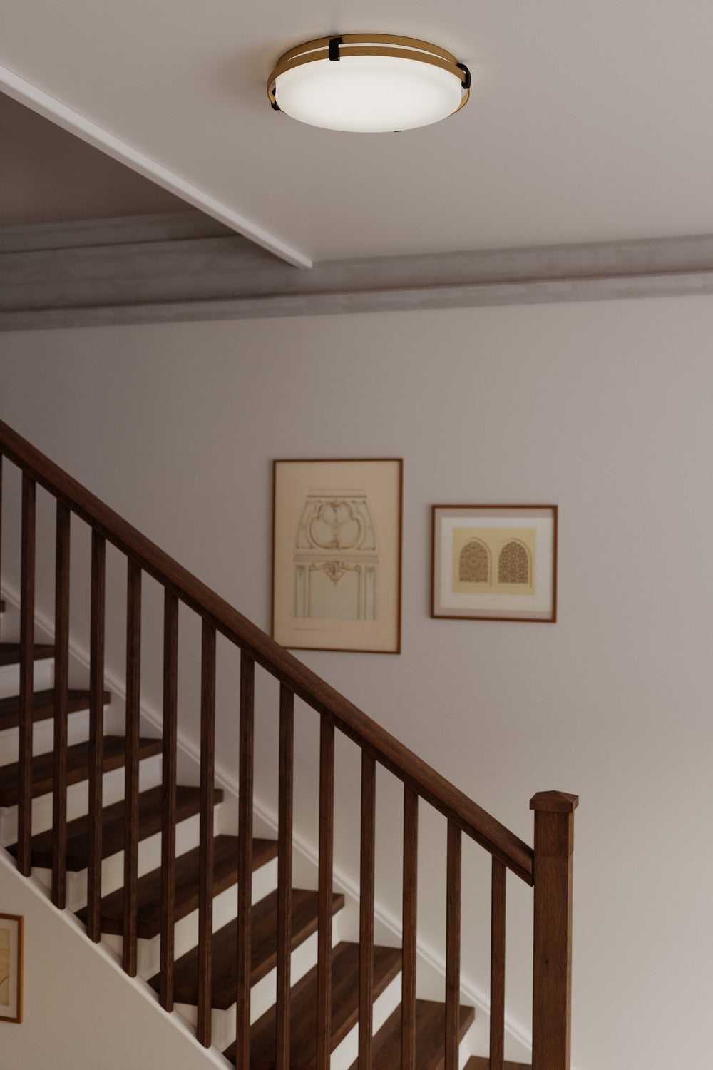 Arclume LED Flush Mount in Legacy Brass Minka-Lavery