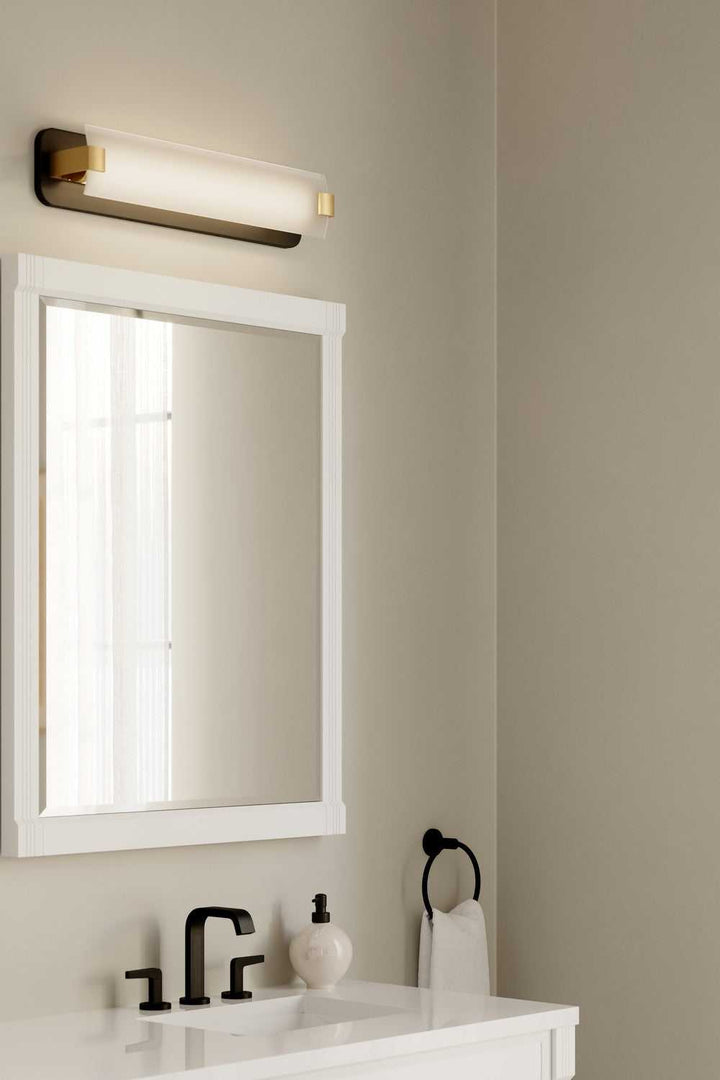Arclume LED Bath Bar in Dark Matte Black Minka-Lavery