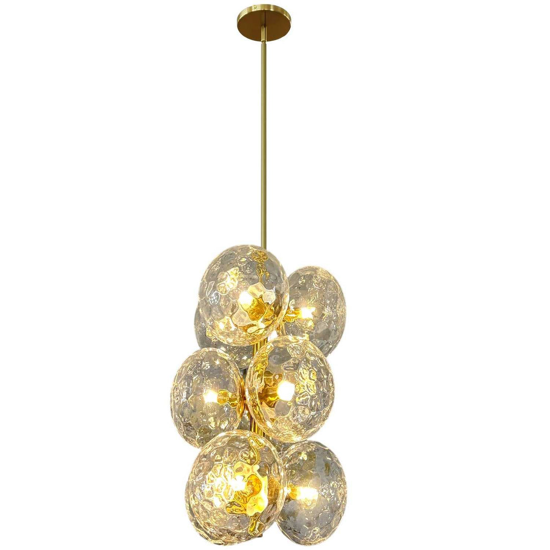 Dainolite Canada - BUR-139P-AGB-CLR - Nine Light Pendant - Burlat - Clear