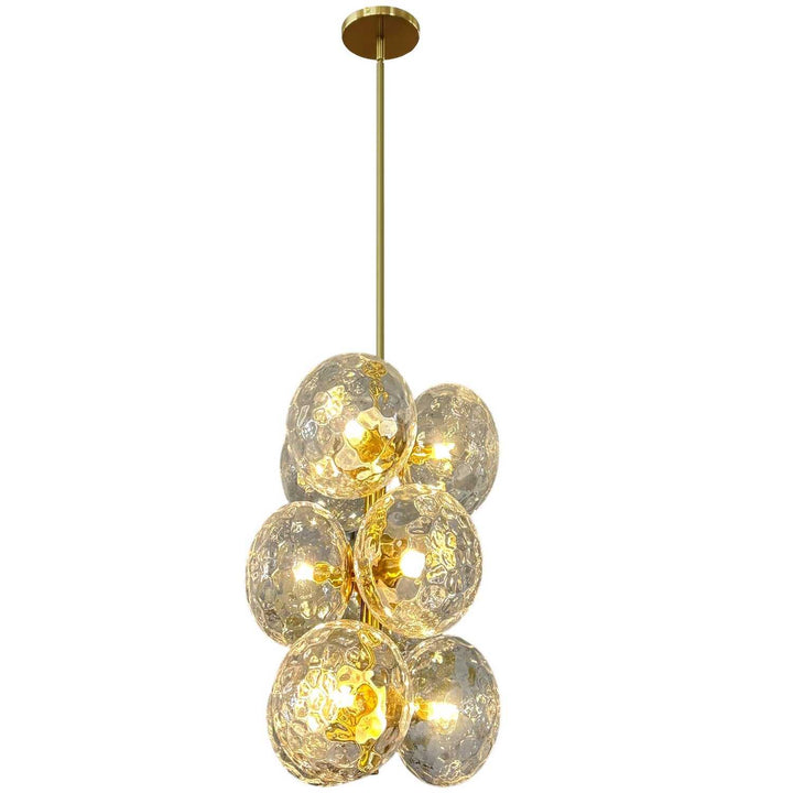 Dainolite Canada - BUR-139P-AGB-CLR - Nine Light Pendant - Burlat - Clear