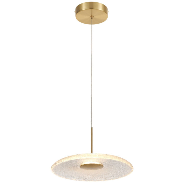 Oriana LED Pendant in Clear Textured Dainolite Canada