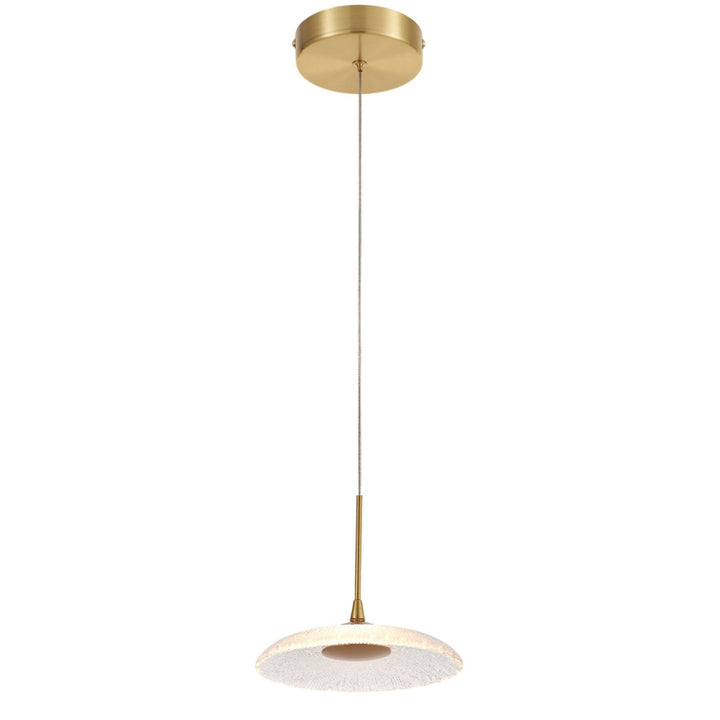 Oriana LED Pendant in Clear Textured Dainolite Canada