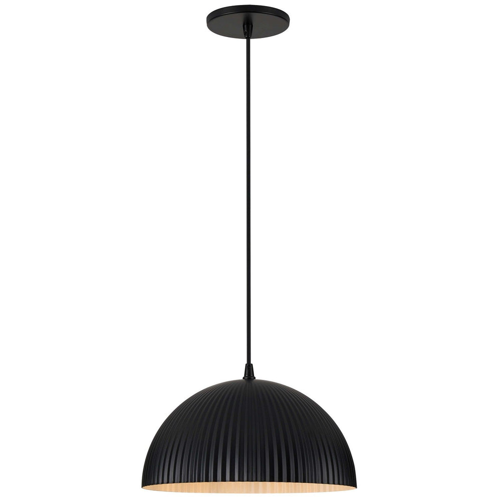 Remy One Light Pendant in Matte Black Dainolite Canada
