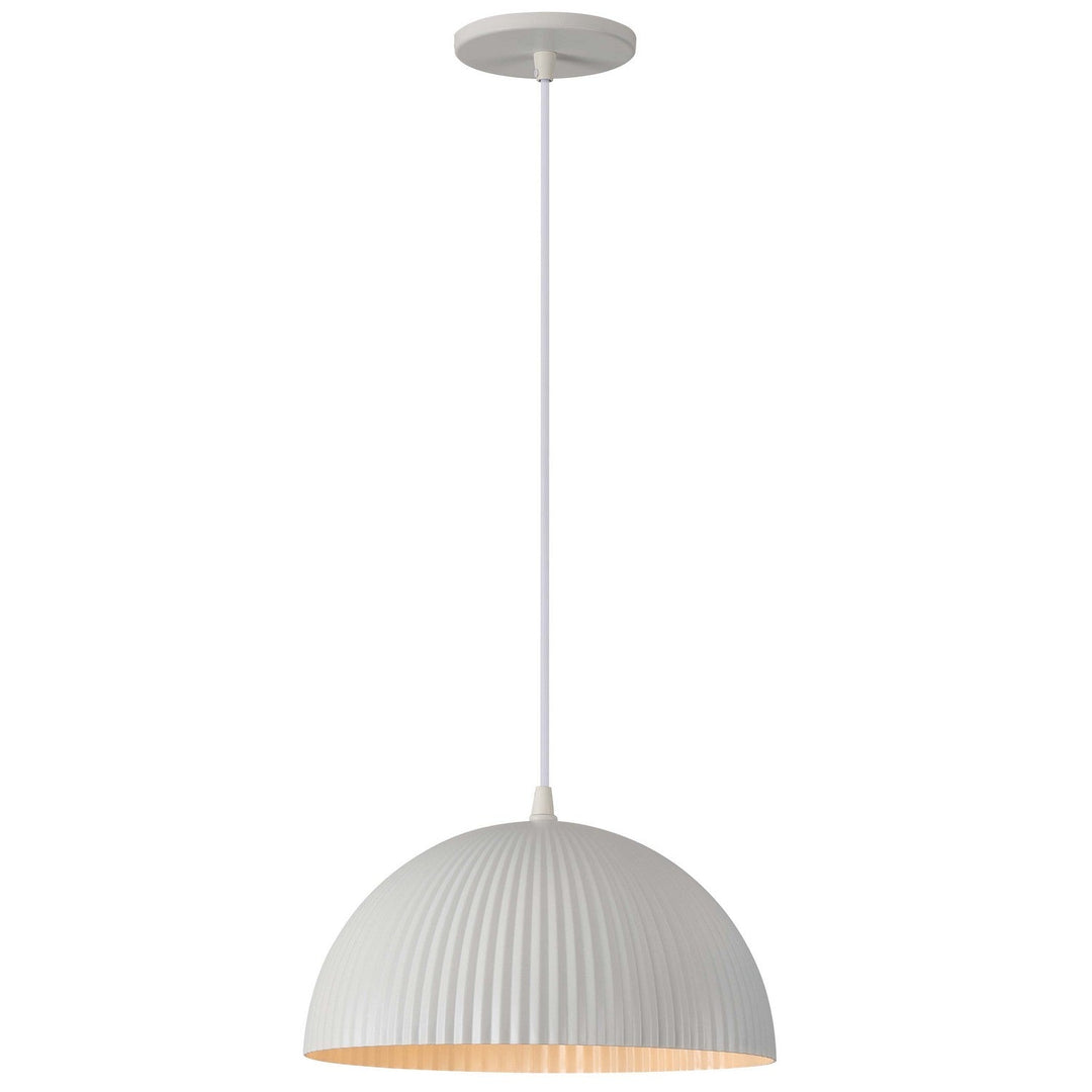Remy One Light Pendant in Matte White Dainolite Canada