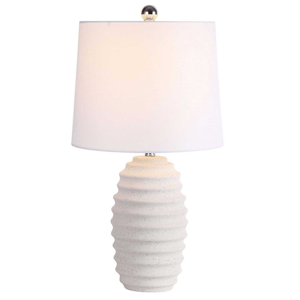 Tamar One Light Table Lamp in White Dainolite Canada
