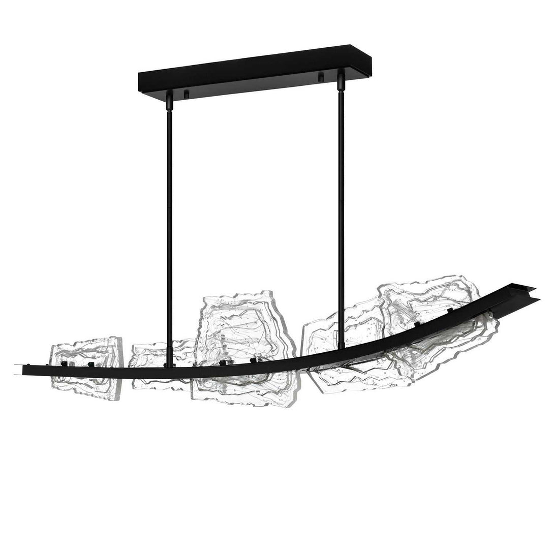 Arcus LED Chandelier in Black CWI Lighting Canada