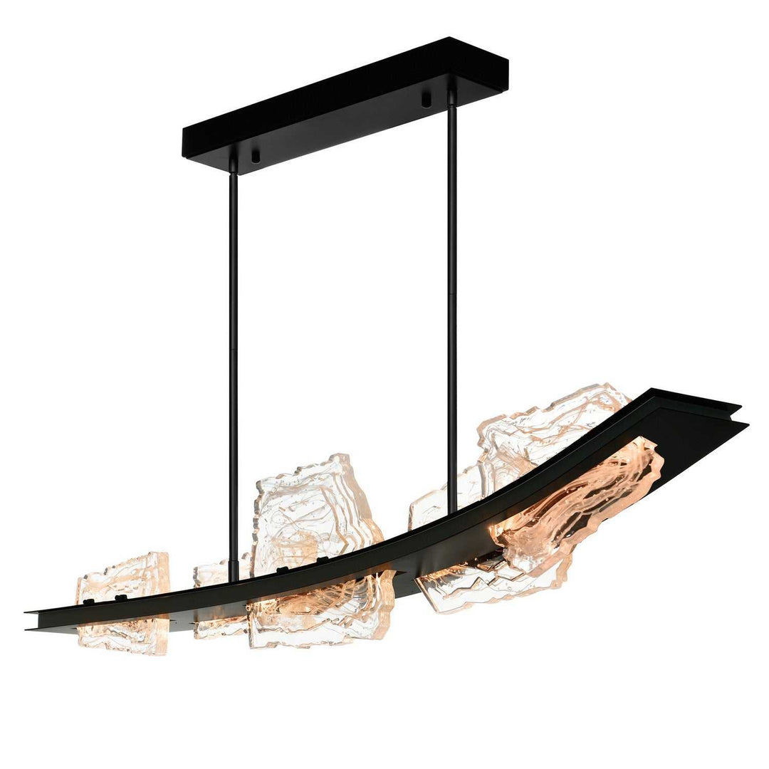 Arcus LED Chandelier in Black CWI Lighting Canada